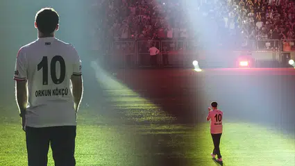 Beşiktaş'tan Orkun Kökçü'ye 20 bin taraftarın önünde dev imza töreni