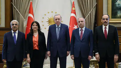 Cumhurbaşkanı Erdoğan ile DEM Parti heyetinin görüşmesi bir saat sürdü