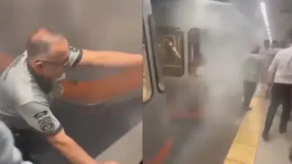 Yenikapı Kirazlı metrosunun Bağcılar durağında yangın çıktı!