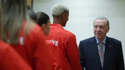 Cumhurbaşkanı Erdoğan, Filenin Sultanları'yla bir araya geldi