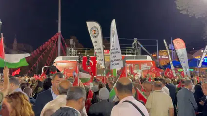 CHP'den Eyüpsultan'da 'Özgür Filistin' mitingi