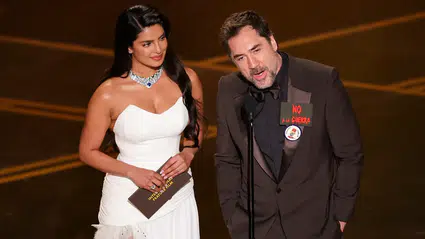 Javier Bardem Oscar sahnesinden seslendi: Savaşa hayır, Filistin'e özgürlük