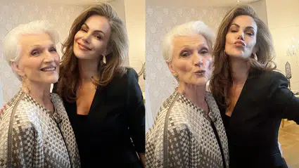 Dünyaca ünlü model Maye Musk imza günü için Türkiye’ye geldi, Tülin Şahin'le İstanbul’da buluştu