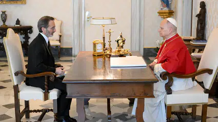 Türkiye'nin yeni Vatikan Büyükelçisi Fahrettin Altun güven mektubunu Papa'ya sundu