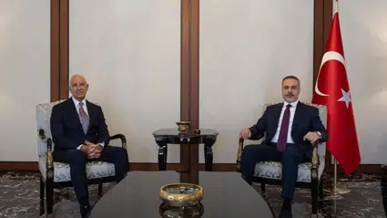 Dışişleri Bakanı Hakan Fidan, ABD’li temsilci Tom Barrack’ı Ankara’da kabul etti