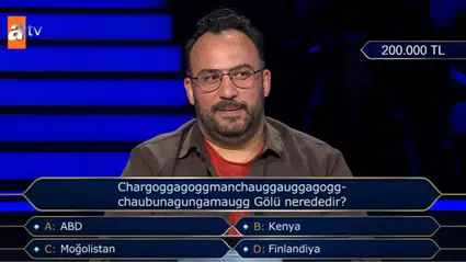Kim Milyoner Olmak İster’de 47 harfli göl sorusu dikkat çekti
