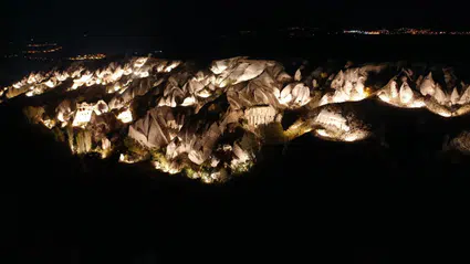 Kapadokya’da gece müzeciliği genişliyor: Dört noktada yeni aydınlatma dönemi