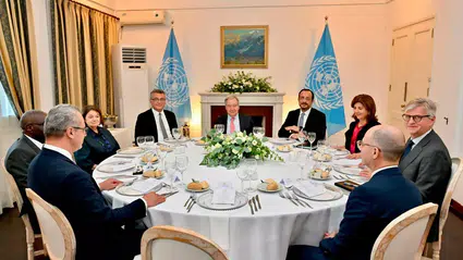Guterres, Erhürman ve Hristodulidis'i Kıbrıs gündemiyle bir araya getirdi