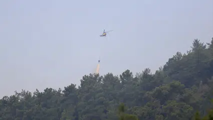 Fethiye'deki orman yangını büyük ölçüde kontrol altına alındı