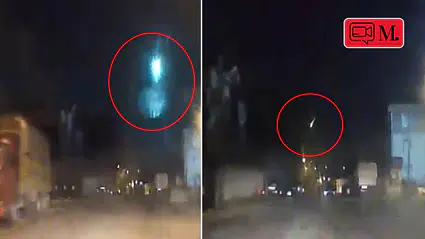 İstanbul semalarında geceyi aydınlatan meteor kamerada