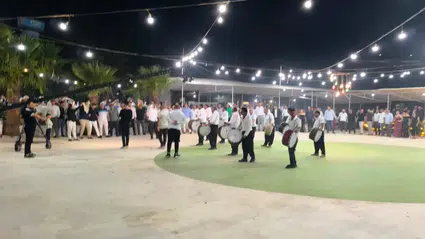 Hatay'da yangına rağmen halay: Düğün salonunun çatısı alev aldı, eğlence durmadı