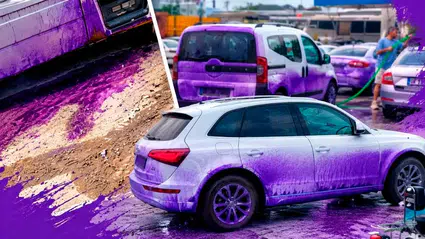 Afyonkarahisar'da karayolunu mora boyayan iki firmaya yaklaşık 21 milyon TL ceza kesildi