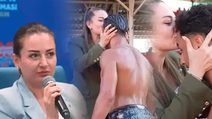 Pehlivanları alnından öpen Büşra Özdemir sessizliğini bozdu