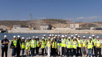 Geleceğin enerji liderleri Akkuyu'da nükleer teknolojiyi mercek altına aldı
