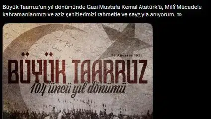 İletişim Başkanı Duran: Büyük Taarruz, Anadolu'nun ebedi Türk yurdu olduğunun ilanıdır