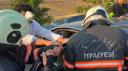 Çankırı'da kaza sonrası ekipler seferber oldu: 1 ölü, 6 yaralı