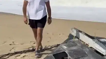 Yeniköy Sahili’nde bulunan nesne inceleme için komutanlığa götürüldü