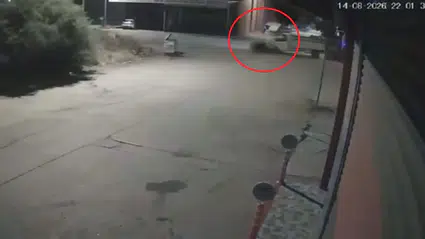 Polatlı’da motosiklet sürücüsünün öldüğü çarpışma güvenlik kamerasında