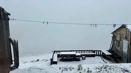 Kaçkar Dağları'nda mevsimin ilk beyaz sürprizi: Yaylalar kışa hazırlanıyor