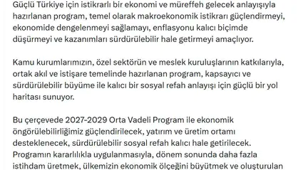 İletişim Başkanı Duran'dan yeni OVP mesajı: Ekonomide üç yıllık yol haritası netleşti