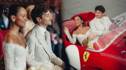 Formula 1 pilotu Charles Leclerc ve Alexandra Saint Mleux Monaco'da evlendi