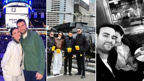 Faruk Sabancı ve Esra Bilgiç Amerika tatilinde