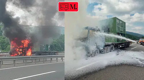 Bolu geçişinde seyir halindeki TIR yangınla kullanılamaz hale geldi