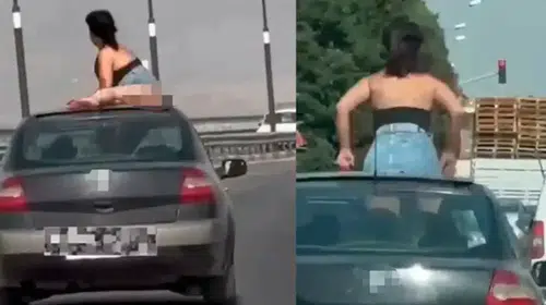 Manisa'da seyir halindeki araçta uygunsuz hareketlerde bulunan kadın ve sürücü gözaltına alındı