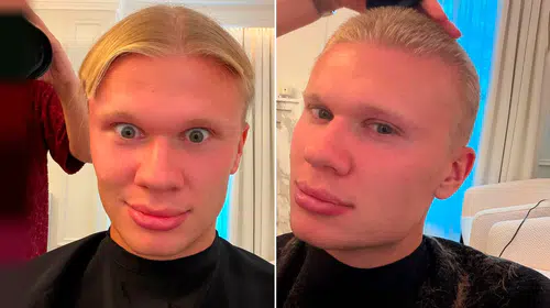 Erling Haaland ikonik imajına veda etti: Viking saçları gitti, 3 numara tıraş geldi
