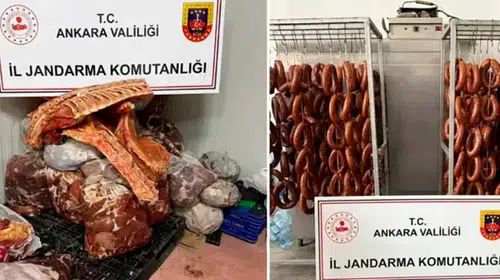 Ankara'da sahte gıda operasyonu: 104 ton niteliği değiştirilmiş et ele geçirildi, 3 şüpheli gözaltında