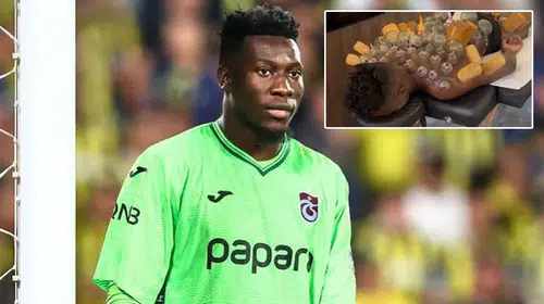 Trabzonsporlu kaleci Onana hacamat yaptırdı