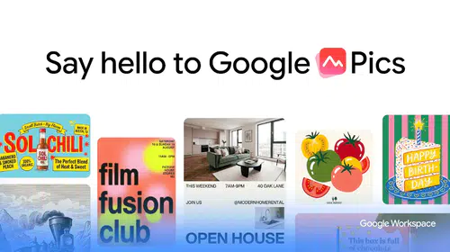 Google, yapay zeka destekli Google Pics ile tasarım dünyasına giriyor