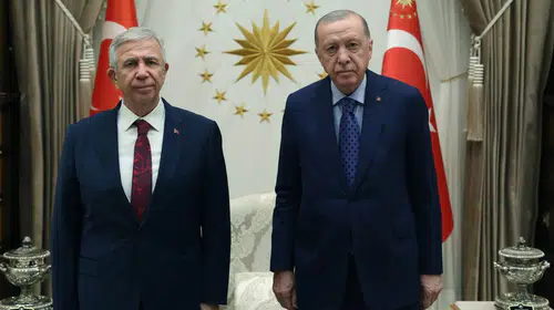Ankara Büyükşehir Belediye Başkanı Mansur Yavaş, Cumhurbaşkanı Erdoğan’la Beştepe’de görüştü