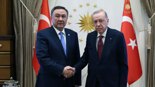 Külliye'de kritik görüşme: Erdoğan'ın konuğu Ömüraliyev oldu