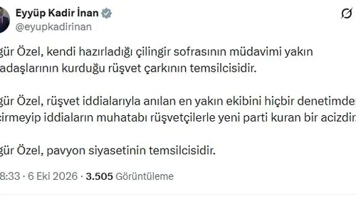 AK Parti'den Özgür Özel'e sert çıkış: Rüşvet iddiaları üzerinden ağır ithamlar