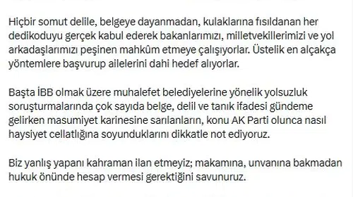 AK Parti'den muhalefete sert tepki: Siyasi yankesicilikle suçladı
