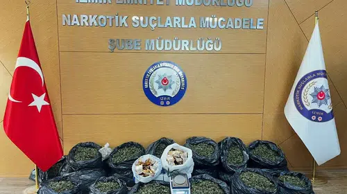 Ege'de narkotik darbesi: 63 kilo uyuşturucuyla yakalandılar