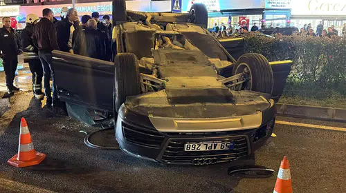 Çorlu'da gece yarısı dehşeti: Kontrolden çıkan otomobil ortalığı savaş alanına çevirdi