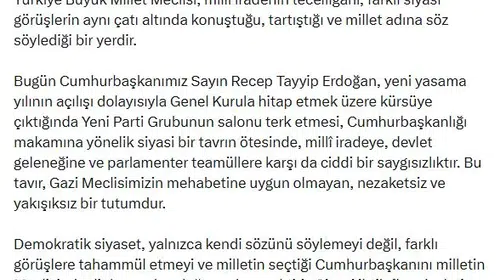 İletişim Başkanı Duran'dan Meclis'teki protestoya sert tepki: Milli iradeye saygısızlık