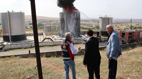 TPAO tesislerinde korkutan yangın: İki kişi hastaneye kaldırıldı