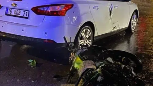 İnegöl'de motosiklet kazası: İki kardeş hastanelik oldu