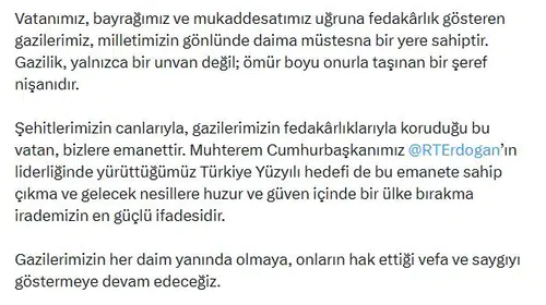 Bakan Çiftçi'den gazilere anlamlı ziyaret: Vefa vurgusu yaptı