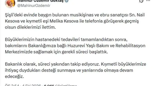 Bakan Göktaş'tan Nail Kesova'ya destek eli: Tedavi sonrası huzurevi süreci başladı