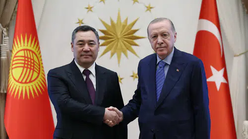 Külliye'de kritik zirve: Erdoğan ve Caparov bir araya geldi