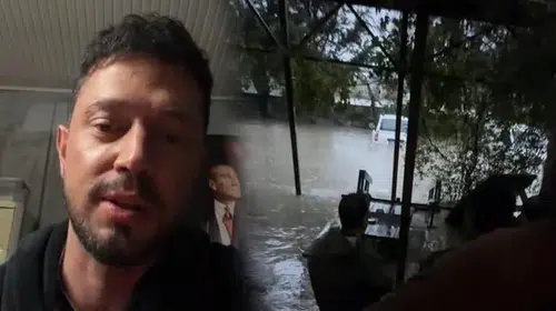Murat Boz'un stüdyo kabusu: Sağanak yağışta mahsur kaldı