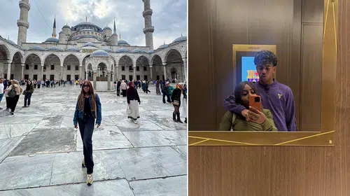 Lamine Yamal'ın annesi İstanbul turunda: Tarihi Yeni Cami'yi gezip baklava yedi