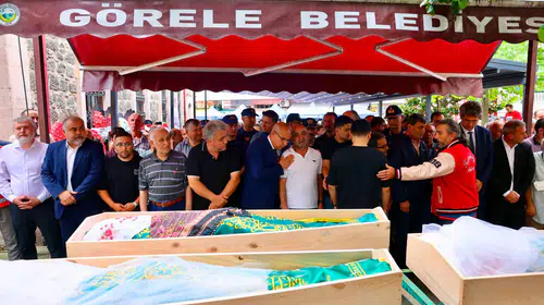 Görele’de Kırca ailesinin acı vedası: 3 kişi defnedildi