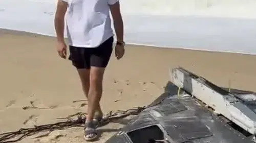 Yeniköy Sahili’nde bulunan nesne inceleme için komutanlığa götürüldü