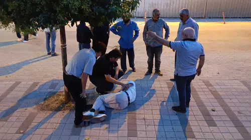 Doktor, hastane duvarını aşıp yaralıya koştu: İlk müdahale saniyeler içinde yapıldı