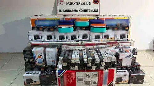 Gaziantep’te kaçak elektronik operasyonunda şüpheliye işlem